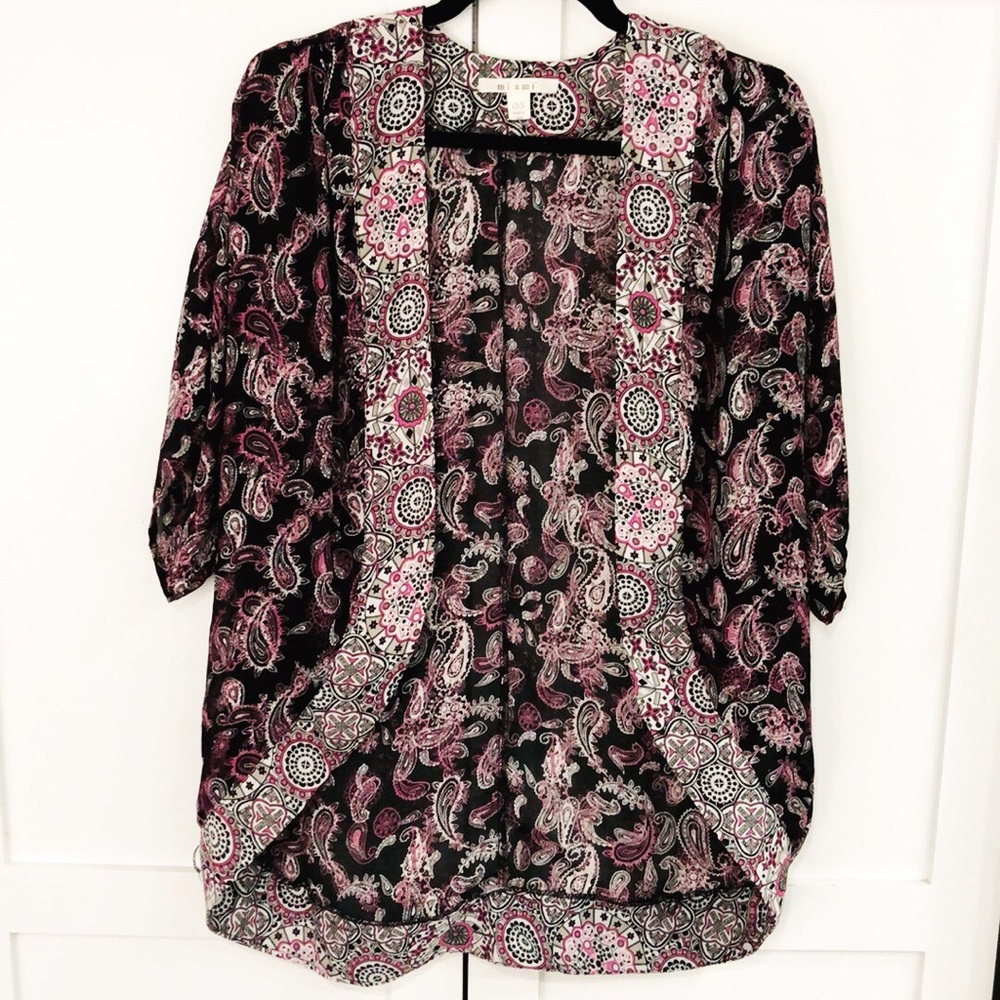 Miami Paisley Kimono Top One Size